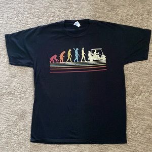 Golf evolution funny T-shirt